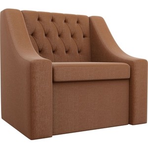 Кресло АртМебель Мерлин рогожка коричневый кресло артмебель мерлин экокожа коричневый