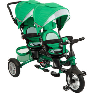 Велосипед 3-х колесный Capella TWIN TRIKE 360, GREEN (зеленый), надув. колеса, 2019 GL000957396 Велосипед 3-х колесный Capella TWIN TRIKE 360, GREEN (зеленый), надув. колеса, 2019 GL000957396