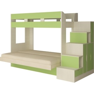 Кровать Атлант Карамель 75-01 Neo cream, бодега светлый, зеленый от Техпорт