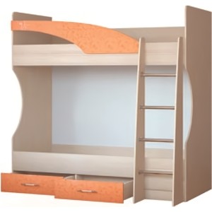 Детская кровать Росток мебель Лиза-1 двухъярусная манго