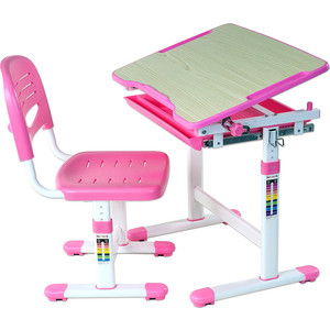 Комплект парта + стул трансформеры FunDesk Piccolino pink - фото 3