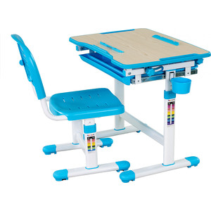 Комплект парта + стул трансформеры FunDesk Bambino blue