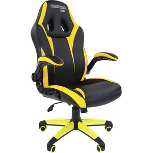 Офисное кресло  Chairman Game 15 экопремиум черный/желтый офисное кресло chairman game 22 экопремиум серо оранжевый