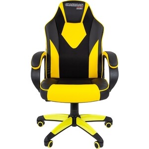 фото Офисное кресло  chairman game 17 экопремиум черный/желтый