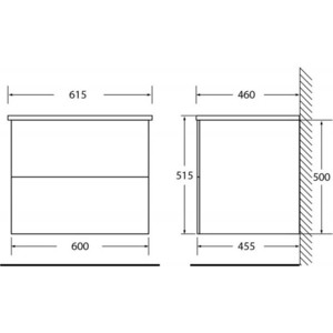 фото Тумба под раковину belbagno etna 60x46,5 rovere ciliegio (etna-600-2c-so-rc-p)