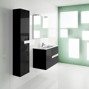 Мебель для ванной Roca Victoria Nord Black Edition 80 черный глянец