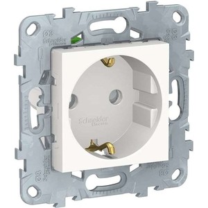 

Механизм розетки с защитными шторками и заземлением Schneider Electric UNICA NEW с быстрозажимными клеммами 16А 250В белый (NU505718), UNICA NEW с быстрозажимными клеммами 16А 250В белый (NU505718)