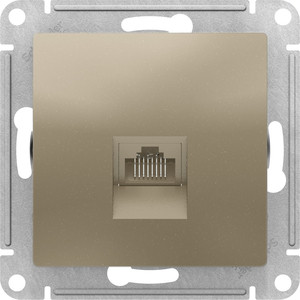 

Механизм компьютерной розетки Schneider Electric ATLAS DESIGN RJ45 шампань (ATN000583), ATLAS DESIGN RJ45 шампань (ATN000583)