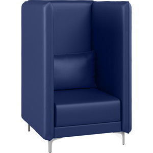 фото Кресло euroforma графит в кожа рулонная dakota, 2106 темно-синий