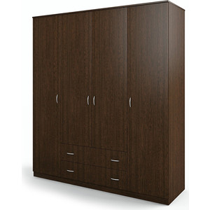 Шкаф четырехдверный Шарм-Дизайн Мелодия 160х60 венге шкаф для одежды лючия 33 03 2 двери 1078 × 580 × 2300 мм кейптаун венге