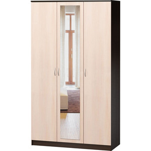 Шкаф комбинированный Шарм-Дизайн Лайт 120х60 венге вяз с зеркалом кухонный гарнитур ольга лайт 1 1200 мм
