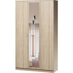 Шкаф комбинированный Шарм-Дизайн Лайт 120х60 дуб сонома с зеркалом прихожая маршал лайт дуб сонома 2200 мм 600 мм левая