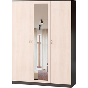 Шкаф комбинированный Шарм-Дизайн Лайт 150х60 вяз с зеркалом шкаф для одежды шарм дизайн евро лайт 40х60 венге вяз
