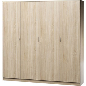 Шкаф четырехдверный Шарм-Дизайн Лайт 140х60 дуб сонома шкаф для одежды шарм дизайн евро лайт 70х60 дуб сонома белый