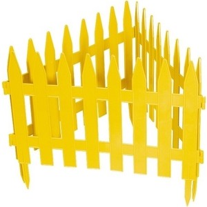 фото Забор декоративный palisad рейка 28 х 300 см, желтый