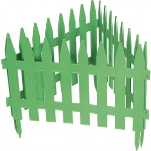 фото Забор декоративный palisad рейка 28 х 300 см, зеленый