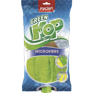 Насадка для швабры Paclan Green Mop Microfibre ленточная, для швабры, 1 шт