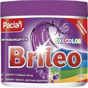 Пятновыводитель Paclan Brileo Oxi Color для цветного белья, 500 г