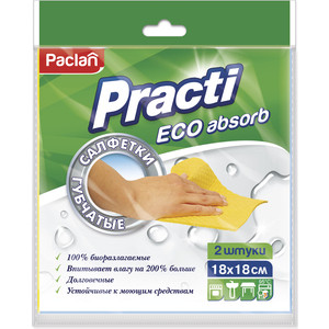 

Салфетка Paclan губчатая 18х18 см 2 шт, губчатая 18х18 см 2 шт
