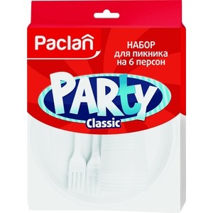

Набор приборов Paclan Party Classic для пикника на 6 персон, Party Classic для пикника на 6 персон