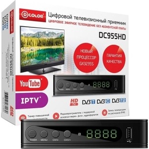 

Тюнер DVB-T2 D-Color DC955HD, DC955HD