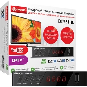 

Тюнер DVB-T2 D-Color DC961HD, DC961HD