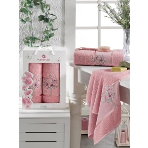 

Набор из 2 полотенец Merzuka Bella махровое 50x80/70x130 (9806 брусничный), Bella махровое 50x80/70x130 (9806 брусничный)