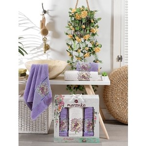 

Набор из 3 полотенец Merzuka Botanic махровое 50x80/70x130 (9334 лиловый), Botanic махровое 50x80/70x130 (9334 лиловый)