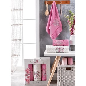 

Набор из 3 полотенец Merzuka Bella махровое 50x80/70x130 (9933 светло- лиловый), Bella махровое 50x80/70x130 (9933 светло- лиловый)