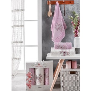 

Набор из 3 полотенец Merzuka Bella махровое 50x80/70x130 (9933 сиреневый), Bella махровое 50x80/70x130 (9933 сиреневый)