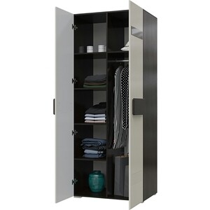Шкаф 2-дверный универсальный Мэри Престиж СП-02 венге цаво/жемчужный лён