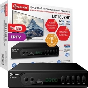 

Тюнер DVB-T2 D-Color DC1802HD, DC1802HD