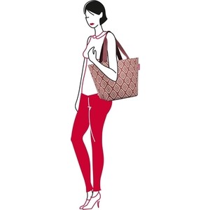 фото Сумка reisenthel shopper m diamonds rouge zs3065 размер 50,8х29,7х25 см