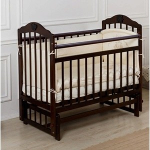

Кроватка Incanto Pali продольный маятник темный KR-0007/2, Pali продольный маятник темный KR-0007/2