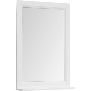 Зеркало с полкой Aquanet Бостон 61 белый (209675) зеркало шкаф aquanet гретта 90 венге белый 173993