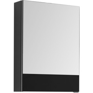 Зеркальный шкаф Aquanet Верона 50 черный (207764) держатель для полотенец aquanet 5624dmb 60 см черный