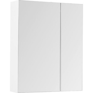 зеркальный шкаф 60x87 3 см орех r aquanet нью йорк 00203951 Зеркальный шкаф Aquanet Йорк 70 белый (202088)