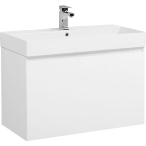 Тумба под раковину Aquanet Йорк 85 белый (202092) комплект мебели для ванной aquanet