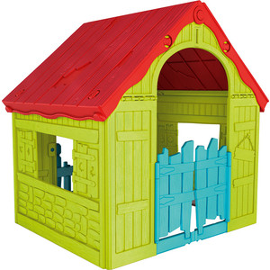 

Игровой дом Keter Foldable Playhouse складной зеленый/красный 17202656732, Foldable Playhouse складной зеленый/красный 17202656732