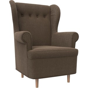 Кресло АртМебель Торин рогожка коричневый кресло артмебель джон люкс рогожка коричневый