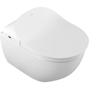 

Унитаз подвесной безободковый Villeroy Boch Subway 2.0 CeramicPlus ViClean с крышкой-биде (5614R5R1, V02EL401), Subway 2.0 CeramicPlus ViClean с крышкой-биде (5614R5R1, V02EL401)