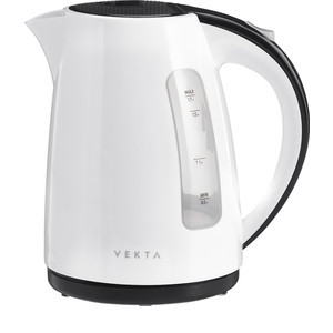 Чайник электрический VEKTA KMP-1701 белый/черный