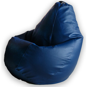 Кресло-мешок DreamBag Синяя экокожа XL 125x85 кресло мешок dreambag красная экокожа 3xl 150x110