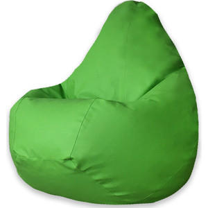Кресло-мешок DreamBag Зеленая экокожа XL 125x85 оплетка skyway combo 4 l черно зеленая экокожа s01102398