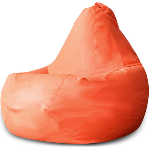 Кресло-мешок DreamBag Оранжевая экокожа XL 125x85 кресло мешок dreambag красная экокожа 3xl 150x110