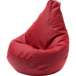 Кресло-мешок DreamBag Красная экокожа XL 125x85 кресло мешок dreambag сиена мята xl 125x85