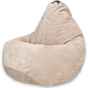 Кресло-мешок DreamBag Бежевый микровельвет XL 125x85 кресло мешок dreambag розовый микровельвет xl 125x85