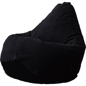 Кресло-мешок DreamBag Черный микровельвет XL 125x85 кресло мешок dreambag лавандовый микровельвет xl 125x85