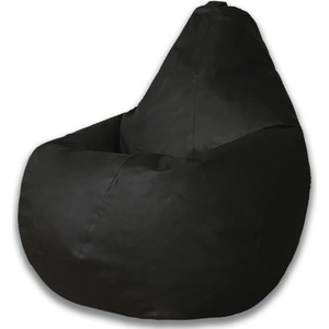 Кресло-мешок DreamBag Черная экокожа 2XL 135x95 пуф dreambag николь черная экокожа 40х40х40 см