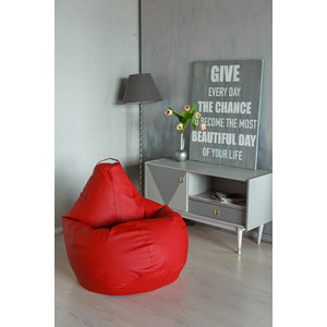 Кресло-мешок DreamBag Красная экокожа 2XL 135x95